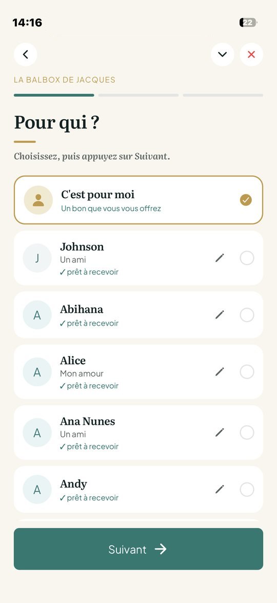 Choisir à qui offrir le bon